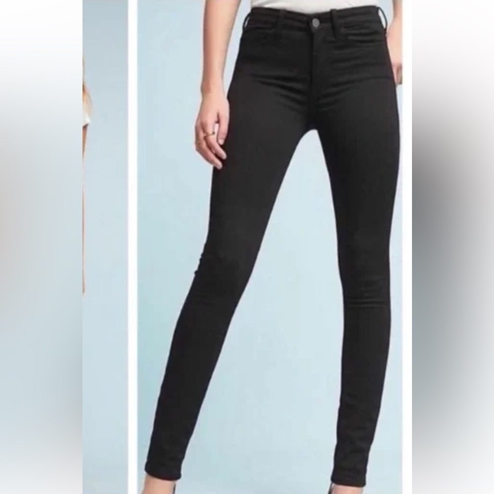 Pilcro and the Letterpress High-Rise Black Skinny Jeans